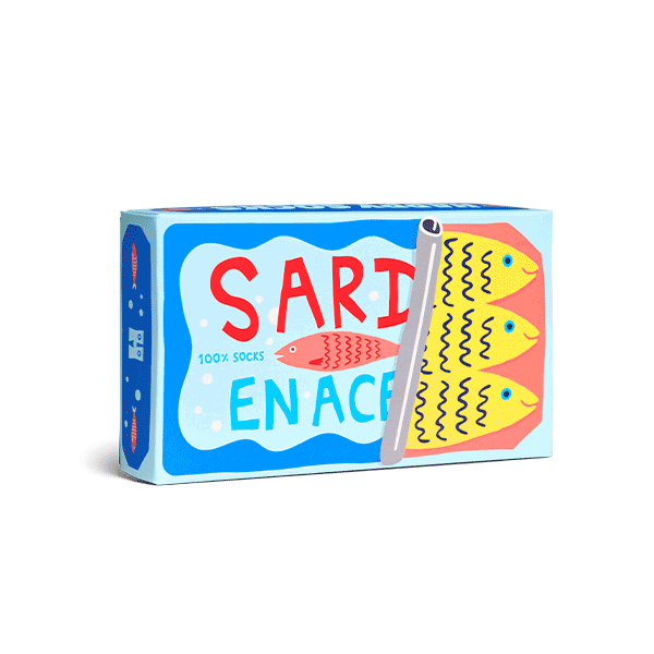 Set regalo con calzini Sardines in confezione da 2