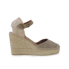 Viguera Espadrillas Alpargatas Donna con Cinturino in Camoscio Desert
