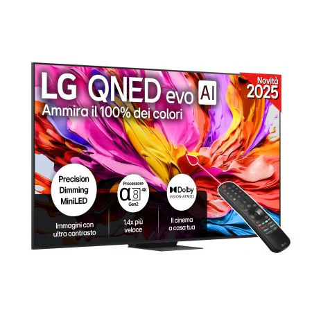 TV 100 pollici LG QNED evo AI QNED86 MiniLED 4K Smart TV 2025