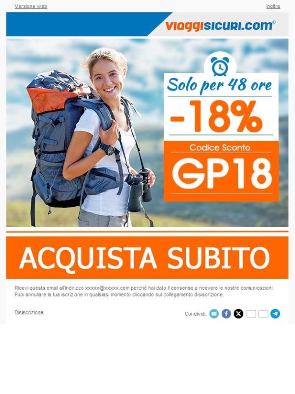 - 18% su tutte le nostre polizze!