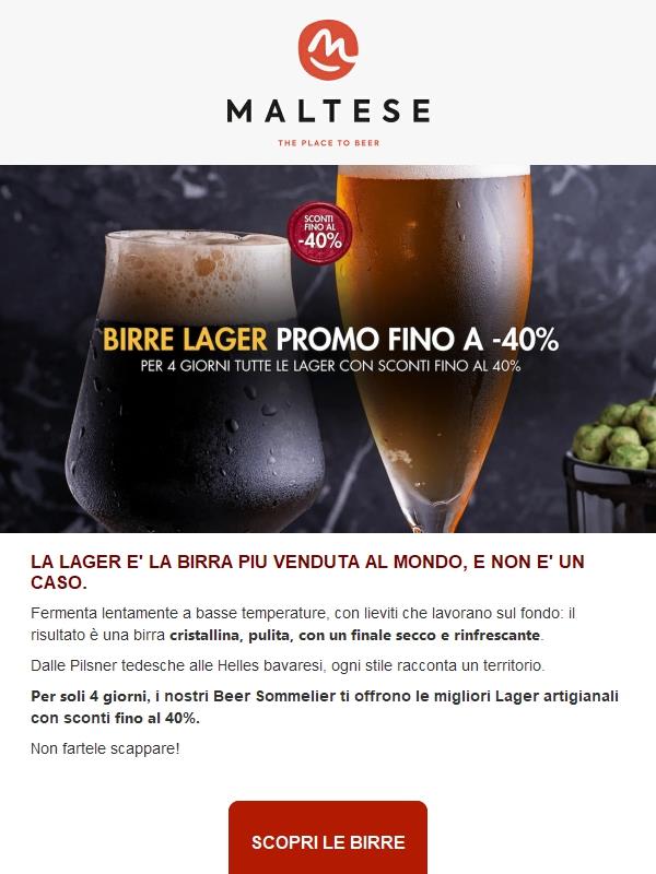 🔥 Le Lager in promo fino al -40%
