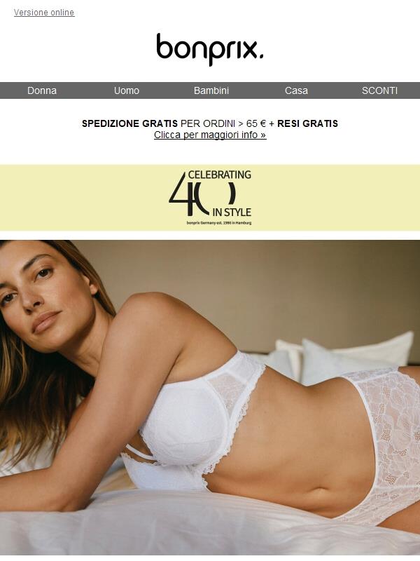 20% di sconto sull'intimo 💕