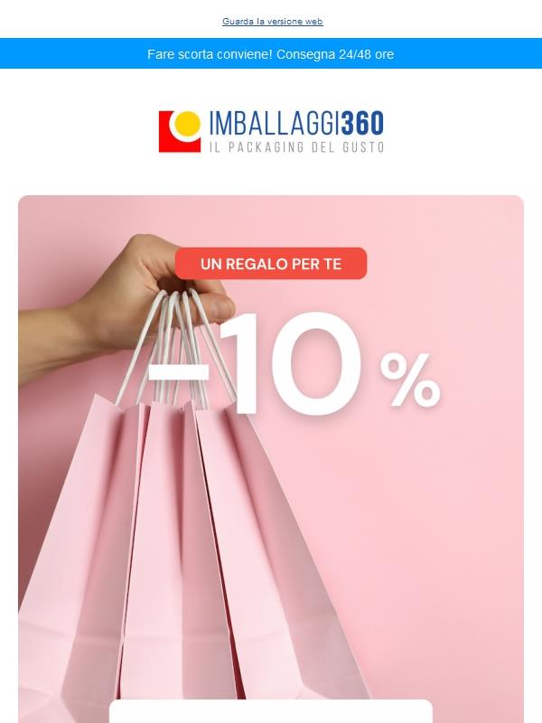 10% di sconto ti aspetta ⏰ Solo fino al 30 aprile