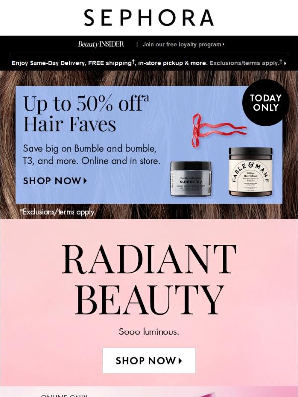 This beauty = radiant