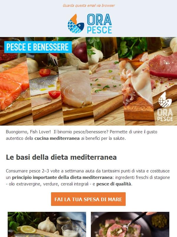 Binomio pesce benessere, Fish Lover? Provalo con Orapesce.