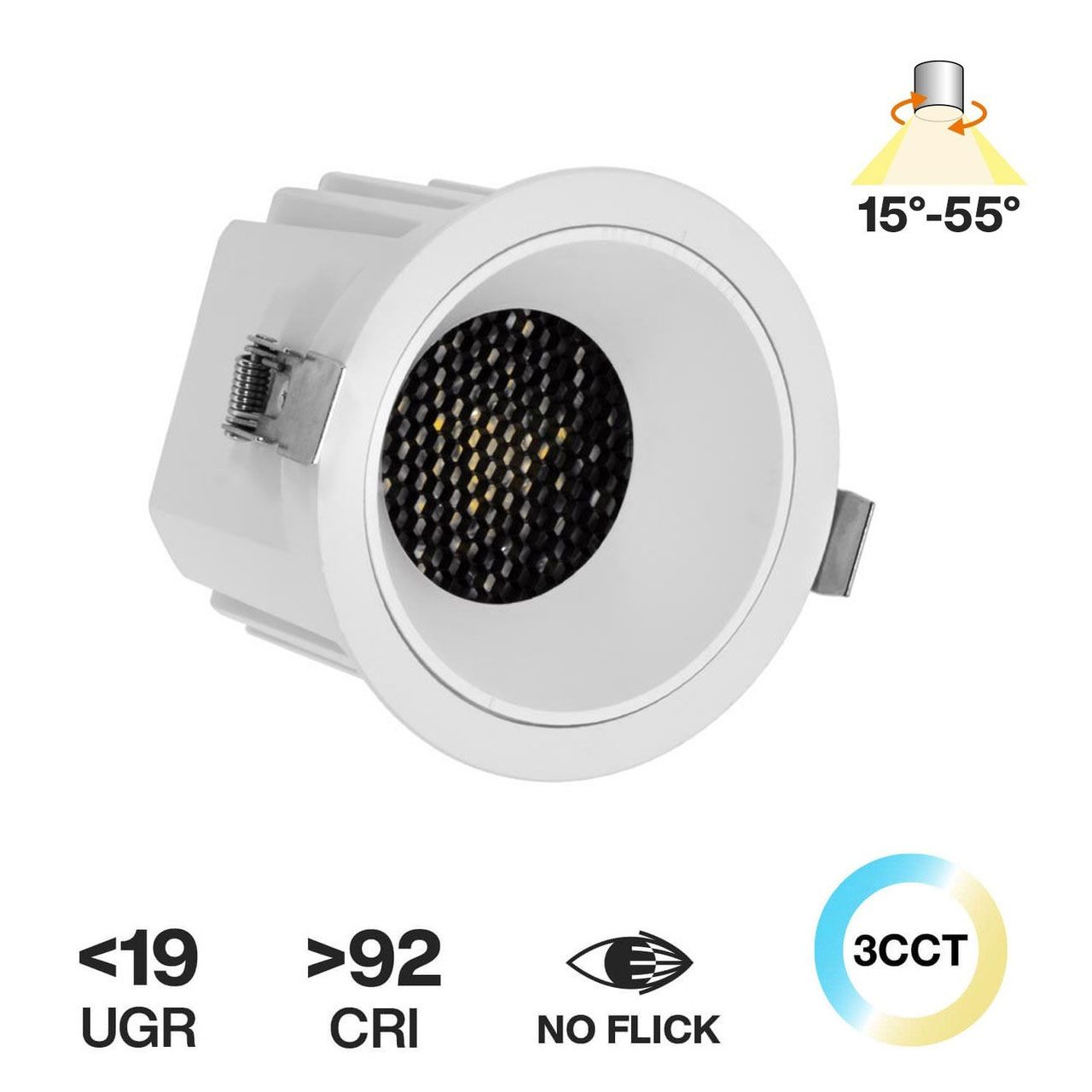 Faro da Incasso Bianco 12W