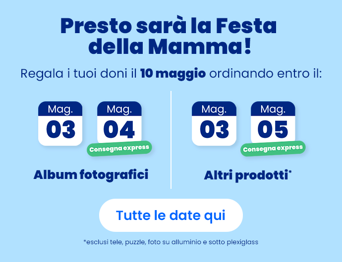 Regalate il vostro dono in tempo ordinando prima del:
