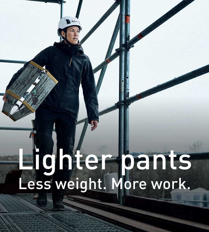 Woman wearing Helly Hansen BRZ pants