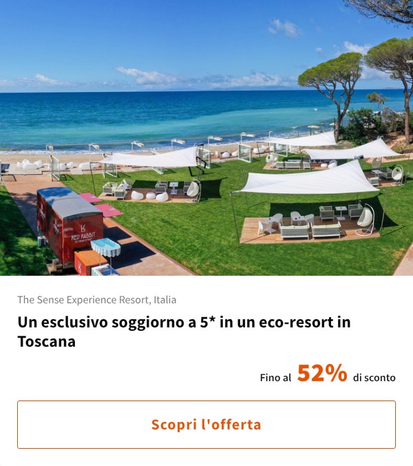Un esclusivo soggiorno a 5* in un eco-resort in Toscana