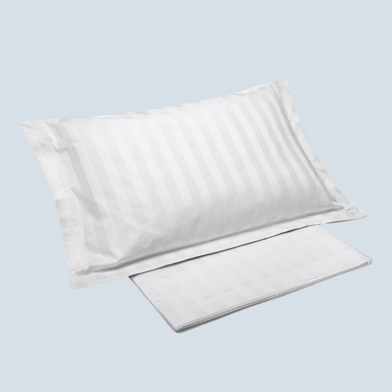 Completo letto in raso riga larga