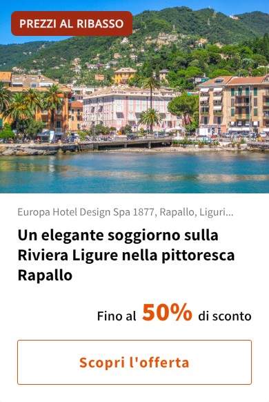 Un elegante soggiorno sulla Riviera Ligure nella pittoresca Rapallo