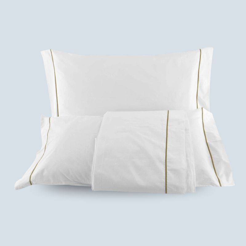 Completo letto in percalle con cordonetto