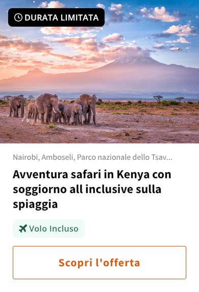 Avventura safari in Kenya con soggiorno all inclusive sulla spiaggia