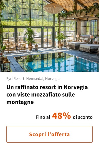 Un raffinato resort in Norvegia con viste mozzafiato sulle montagne