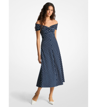 abito-in-maglia-opaca-con-stampa-a-pois-blu-navy-elasticizzata