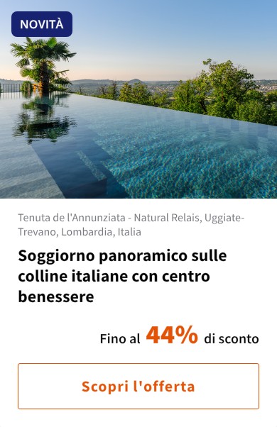 Soggiorno panoramico sulle colline italiane con centro benessere