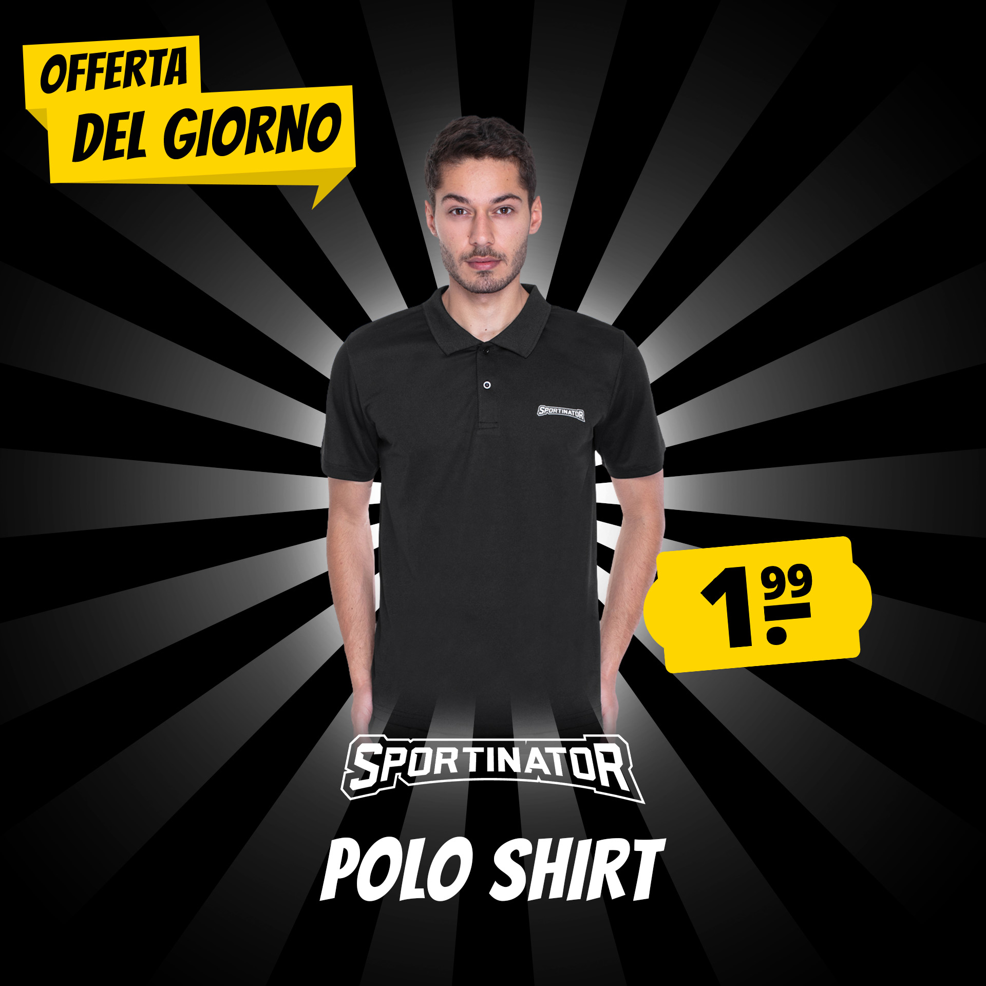 sportinator essentials uomo polo per l allenamento