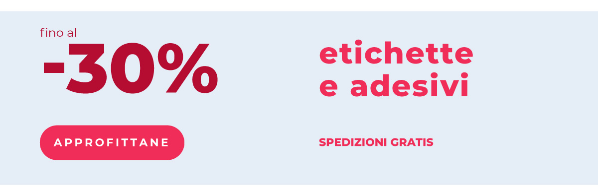 Etichette e sticker fino al -30%