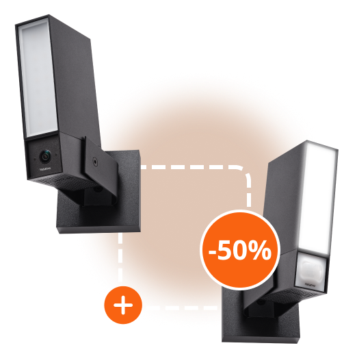 la caméra extérieure et son projecteur