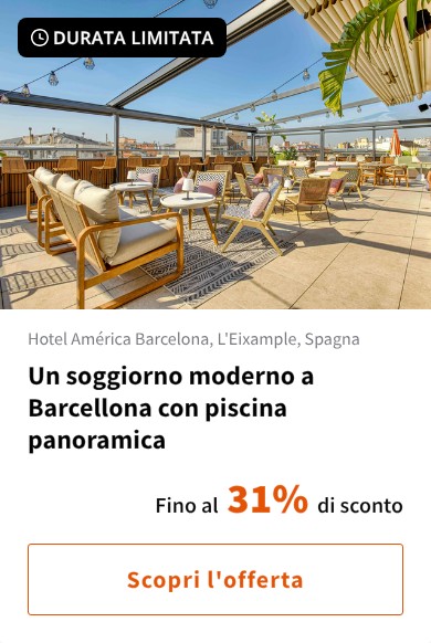 Un soggiorno moderno a Barcellona con piscina panoramica