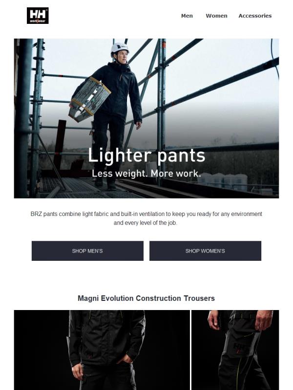 Light pants built for the toughest environments