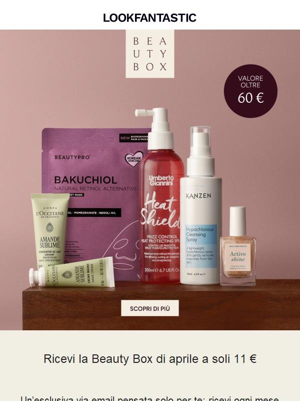 Ricevi la Beauty Box di aprile a soli 11 €