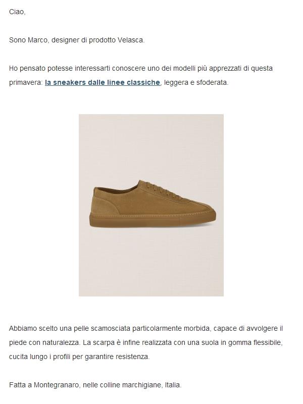 Scopri di più sulla sneakers sfoderata.