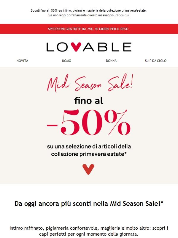 Mid season Sale: ancora più sconti!