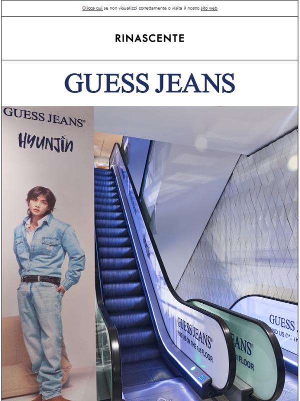 Hyunjin for Guess Jeans a Firenze