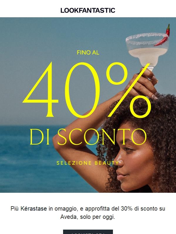 Fino al -40% inizia ora!