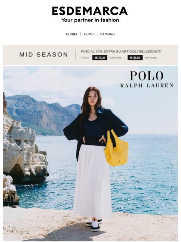 Una selezione con Polo Ralph Lauren, Lauren Ralph Lauren e Birkenstock