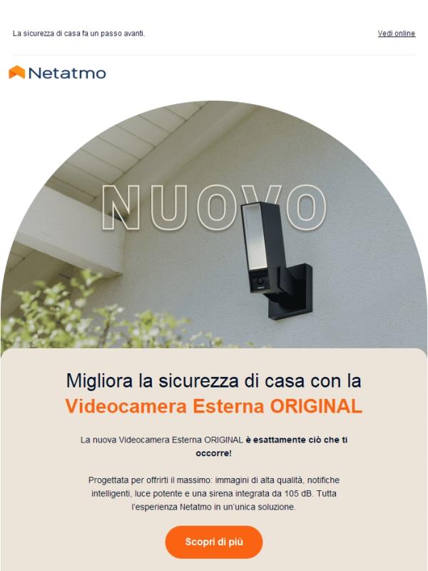 🔔 È arrivata la nuova Videocamera Esterna ORIGINAL