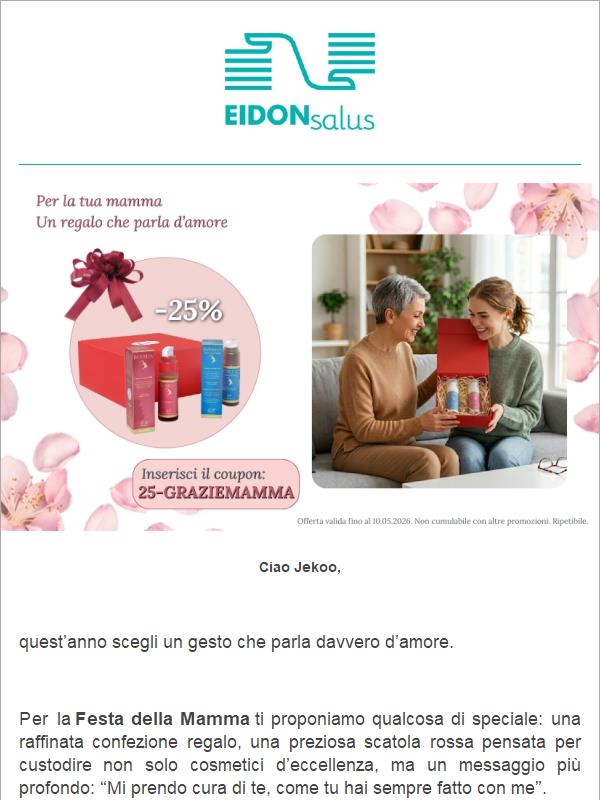 Promo Festa della Mamma sulla nostra Gift Pack