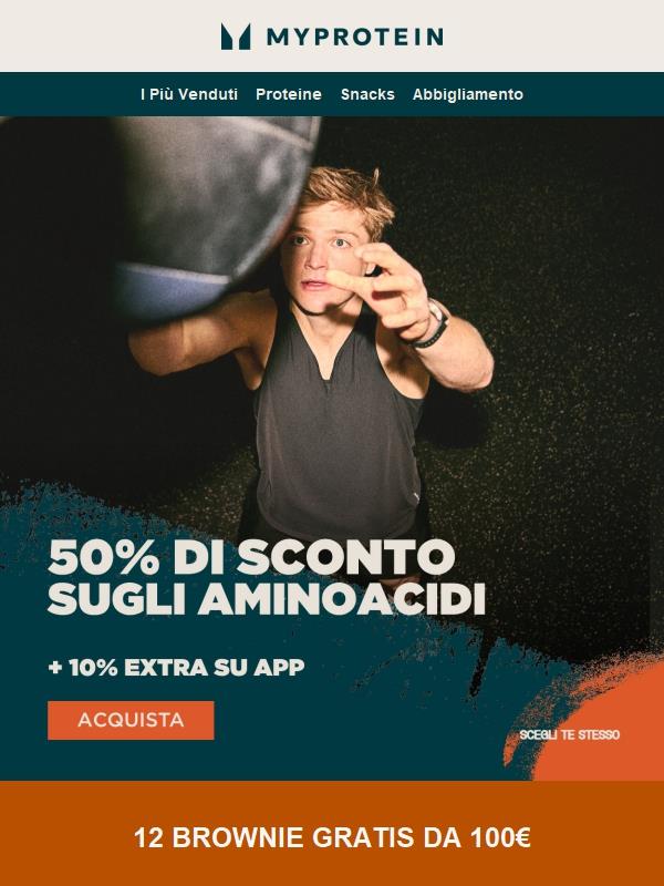 Inizia Ora 📣 -50% sugli Aminoacidi