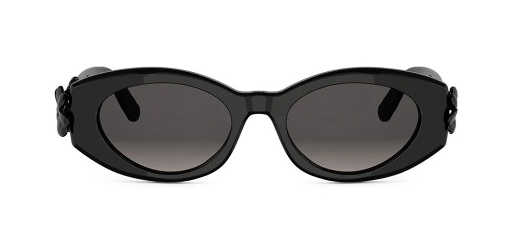 DIOR CLOVER B1I Occhiali Da Sole Nero Ovali