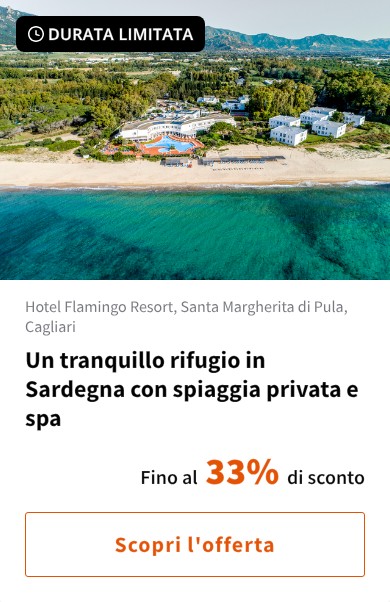 Un tranquillo rifugio in Sardegna con spiaggia privata e spa