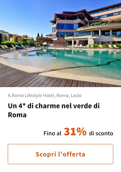 Un 4* di charme nel verde di Roma