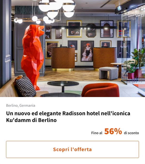 Un nuovo ed elegante Radisson hotel nell'iconica Ku'damm di Berlino