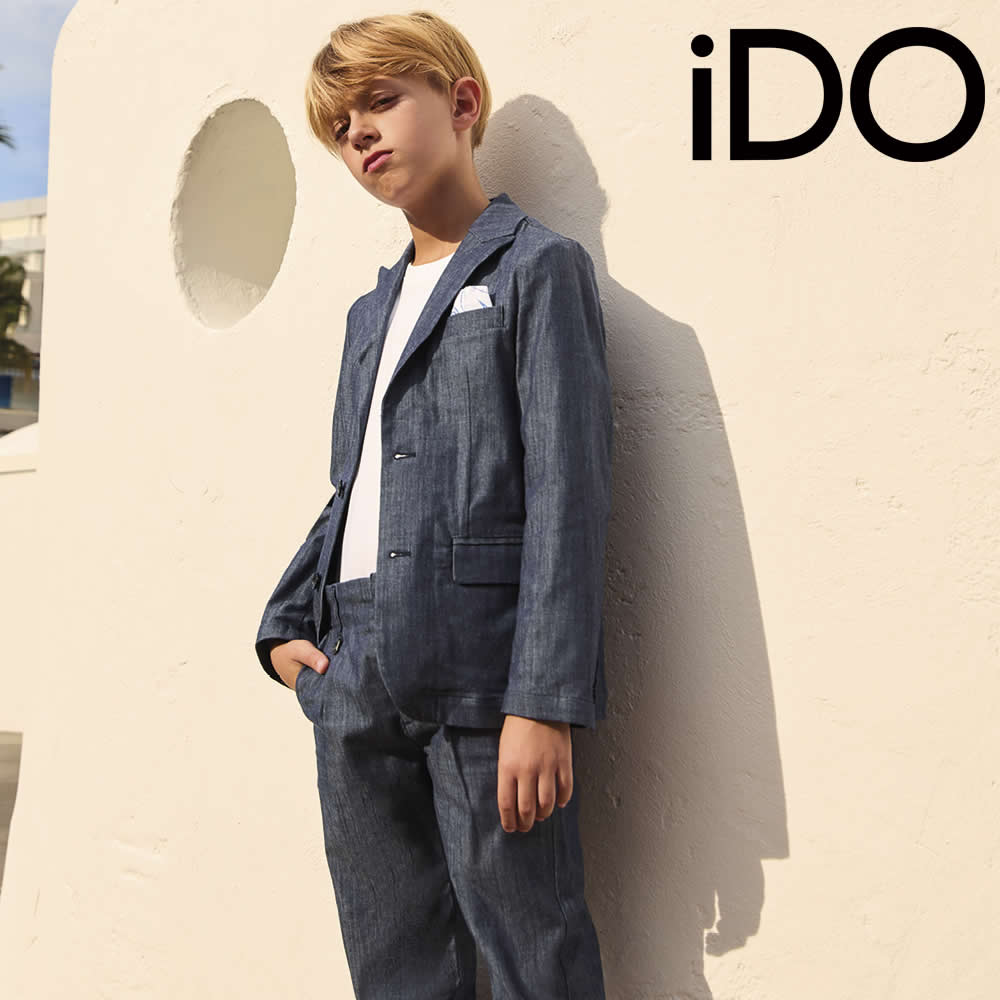 Image of GIACCA DENIM CERIMONIA 4G581 RAGAZZO IDO