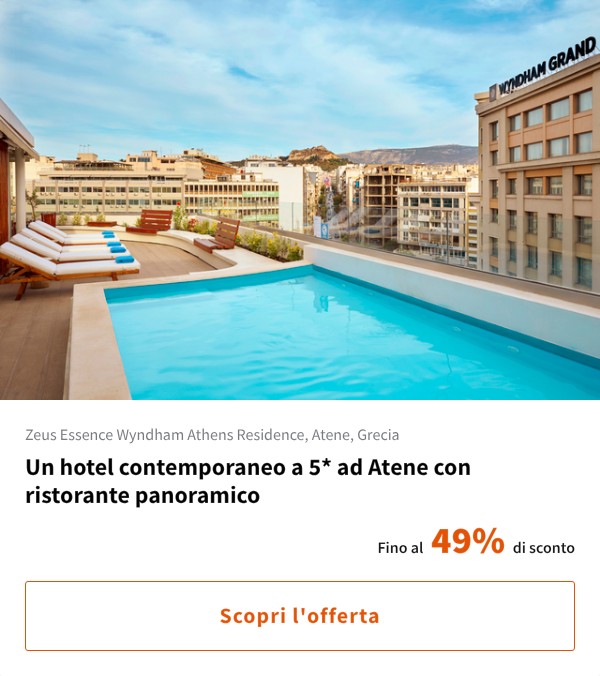Un hotel contemporaneo a 5* ad Atene con ristorante panoramico