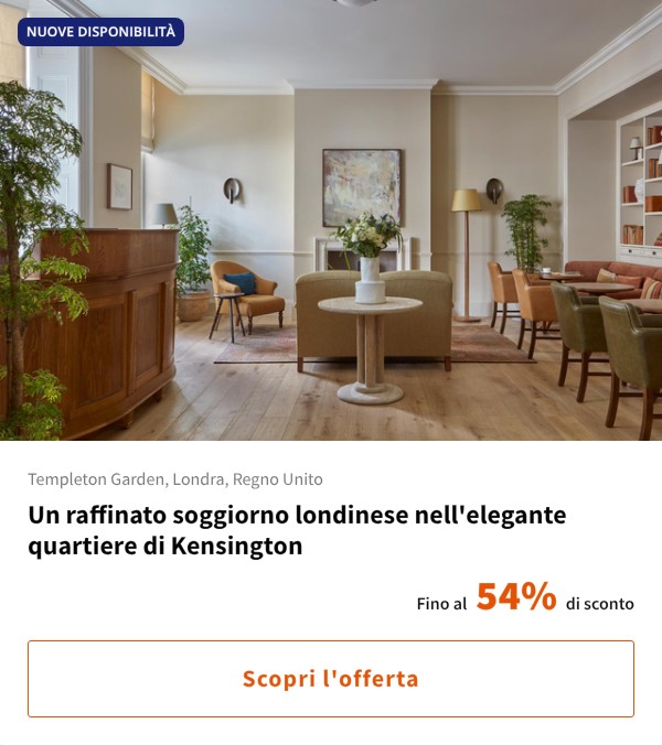 Un raffinato soggiorno londinese nell'elegante quartiere di Kensington