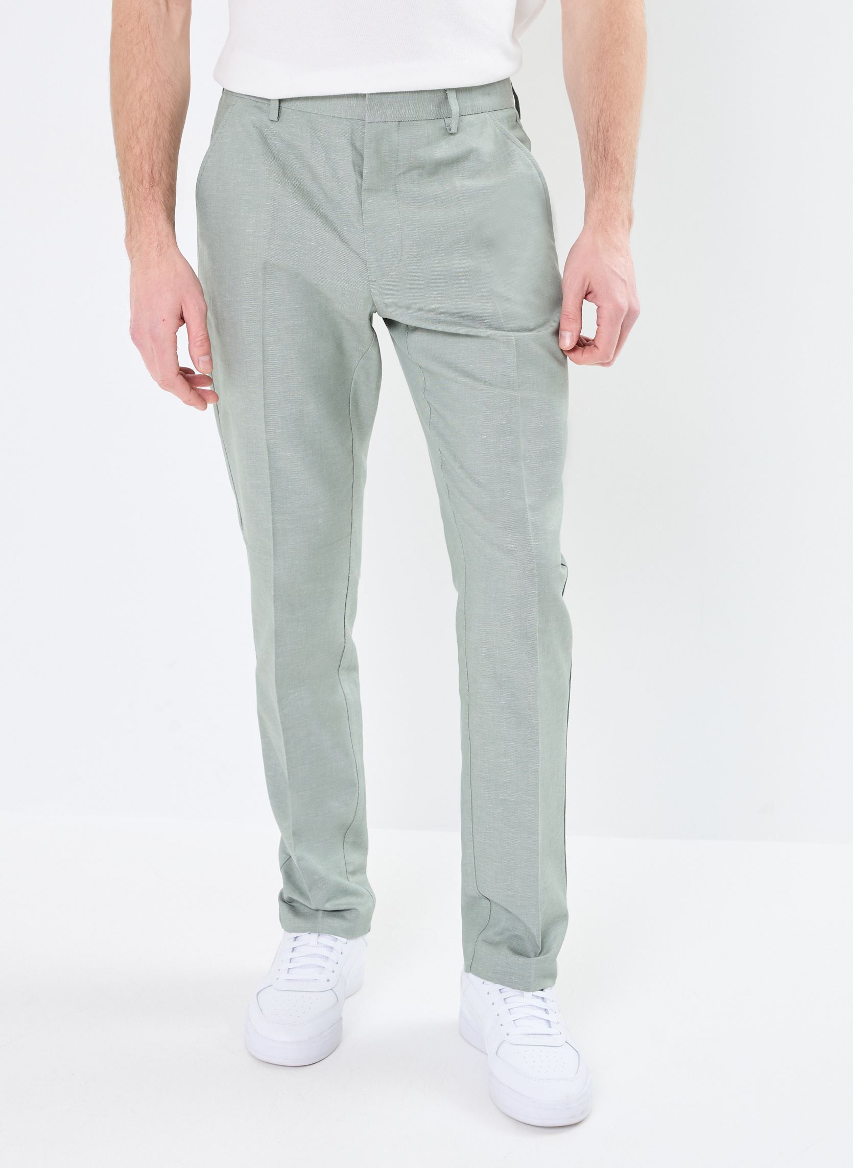 Marvin&Co Pantalons chino PLIN homme vert