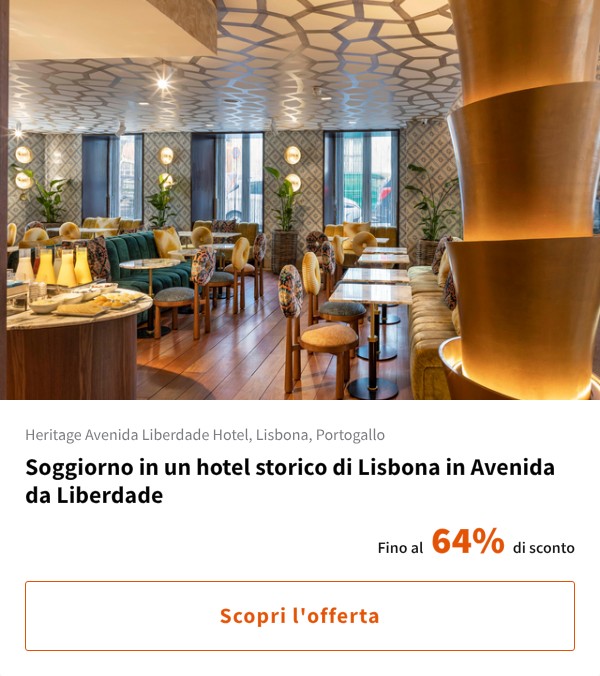 Soggiorno in un hotel storico di Lisbona in Avenida da Liberdade