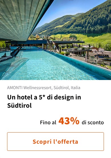 Un hotel a 5* di design in Südtirol