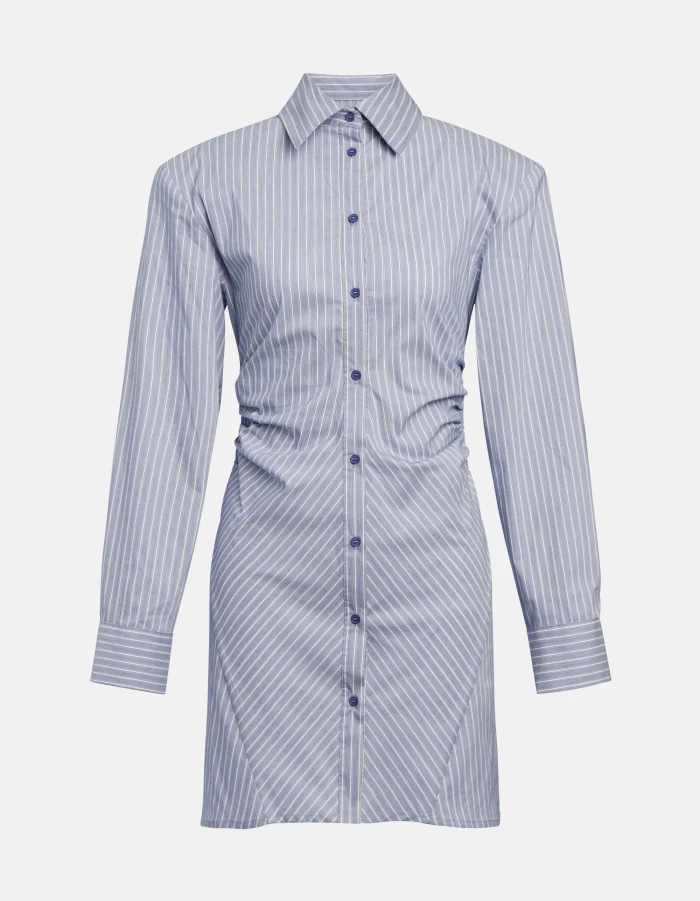 Image of Dondup Abito corto in cotone rigato