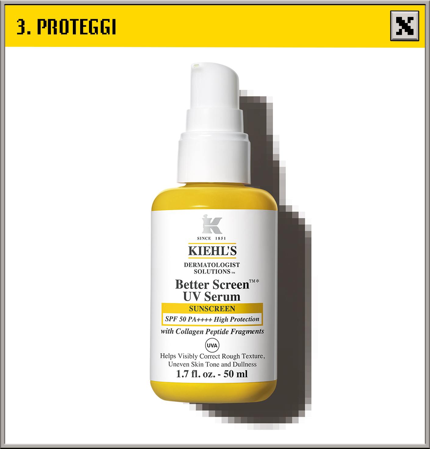 Kiehl's Better Screen&trade; UV Serum SPF 50+, 50ml &mdash; Step 3: Proteggi.