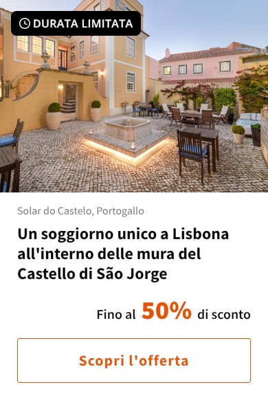 Un soggiorno unico a Lisbona all'interno delle mura del Castello di São Jorge