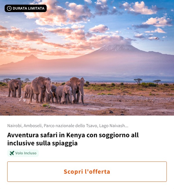 Avventura safari in Kenya con soggiorno all inclusive sulla spiaggia