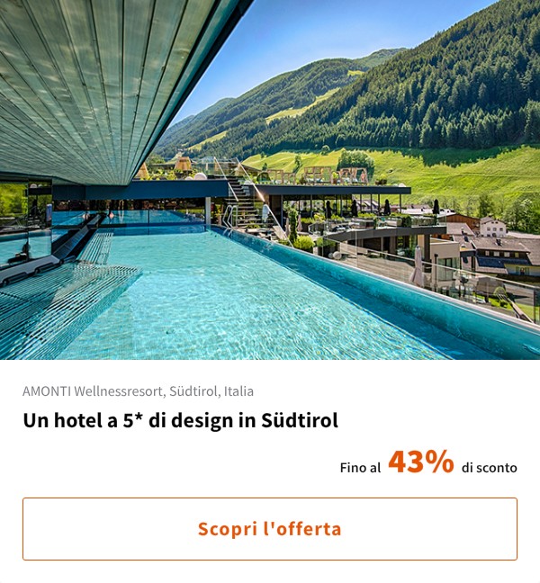 Un hotel a 5* di design in Südtirol