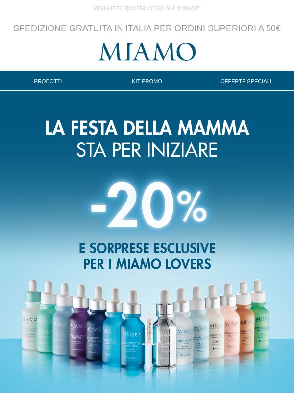 Accedi in anteprima alla Promo per la Festa della Mamma!